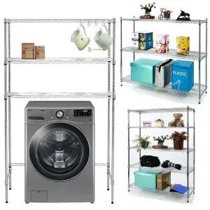 산업용 메탈선반 3단/4단/5단 앵글 세탁기선반 철제수납장 철제앵글 조립식