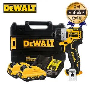 디월트 충전스크류드라이버 DCF601L2 3.0AH 2배터리 12V 컴팩트 충전드릴 전동드릴 스크류드라이버