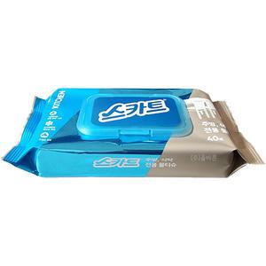 스카트 주방,식탁 전용 물티슈 40매x1개 / 유한킴벌리