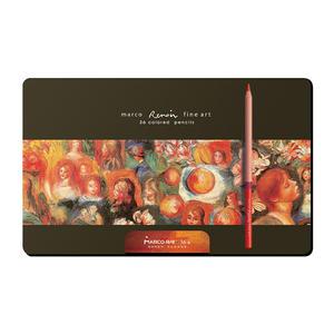 마르코 고급 르누아르 유성색연필 36색 틴케이스