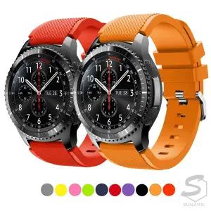 실리콘 갤럭시워치 워치3 액티브 기어 S3 S2 클래식 스포츠 프론티어 컬러풀 스포츠 밴드 시계줄 스트랩