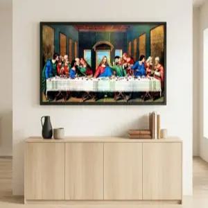 대형 최후의 만찬 보석십자수 액자 DIY 명화 인테리어 큐빅 비즈 그림