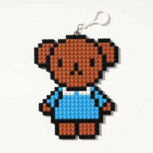 [오피스스쿨] 민화샵 디폼블럭 곰돌이 8mm 미니 나노블록 DIY