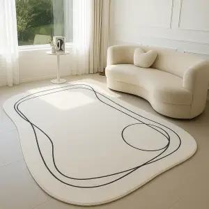 홈메이드 비정형 구름 러그 사계절 거실 카페트 워셔블 먼지없는 50번