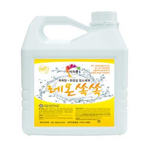 마이스토어 레몬쏙쏙 4L 목욕탕 화장실 청소세제 락스