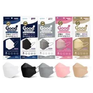 굿매너 대형 KF94 연예인 컬러마스크 100매 5매입