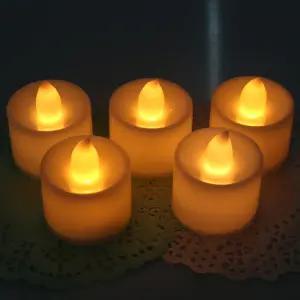 메이크문구 LED촛불 노랑