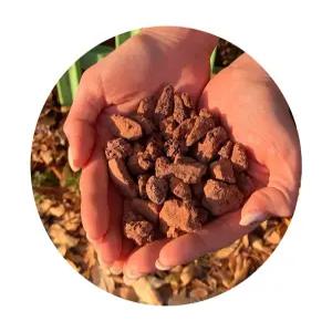 적색화산송이석 붉은화산석 송이석 현무암 천연화산석 송이자갈 10~20mm 1포(25kg)