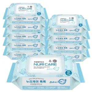 주방행주티슈 베이킹소다 생분해원단 물티슈 70매X10팩