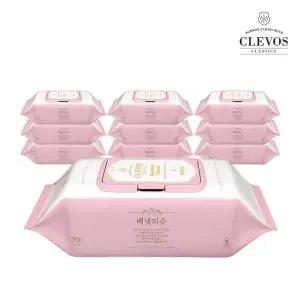 [클레보스] 배냇티슈 물티슈 캡형 64매 10팩