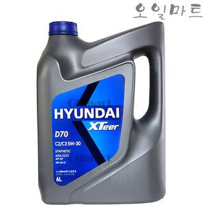 오일마트 현대 엑스티어 D70 C2 C3 5W30 6리터 디젤/가솔린 합성엔진오일(구 울트라 RV C2 C3 )