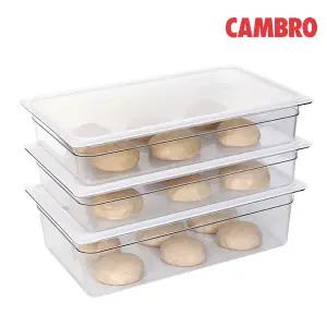 캠브로 투명한 베이커리 피자 빵 도우 박스 상자