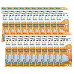 파인텍 [뉴네퓨어] 황사 방역 마스크 KF94 대형 5매입_20개 (100매) -DL-