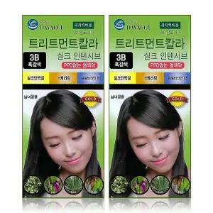 다바찌 트리트먼트칼라 염색약 3B 흑갈색 x 2개