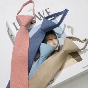 남성 자동넥타이 지퍼타이 슬림 면접