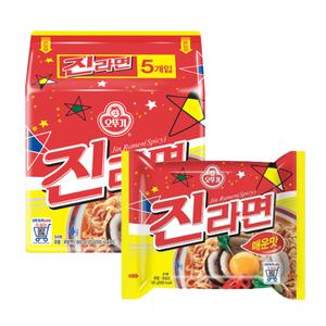 오뚜기 진라면 매운맛 120g (5개입)x3개/무료배송