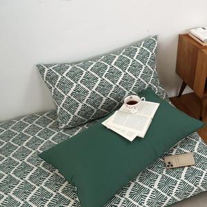 대방석 커버세트 1인 2인 세미마이크로 순면 방석+등받이 커버 (솜별도)