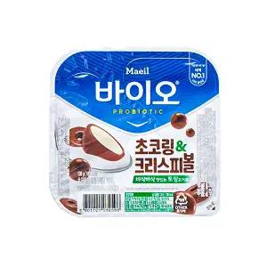 바이오 초코링&크리스피볼 130gx12개/토핑요거트/냉장무배