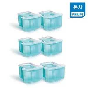 필립스 면도기 세척액 스마트클린 세척 카트리지 리필 6개입(JC302/51)