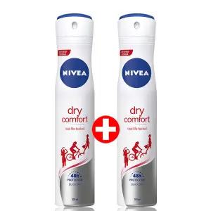 니베아 데오드란트 스프레이 드라이 컴포트 200ml X 2개  땀 냄새 억제 은은한 바디 향수 데오도란트