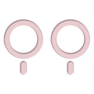 밸류엠 맥세이프 호환 플레이트 자석 스티커, 핑크, 2개