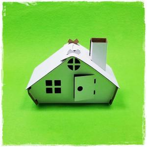 종이집만들기 종이입체집 하우스DIY  집꾸미기 색칠하기 집만들기