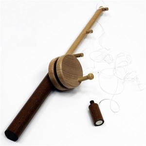 33cm 낚시왕 원목 자석 낚싯대 나무막대 물고기잡기 낚시놀이 게임 목재 만들기 장난감완구