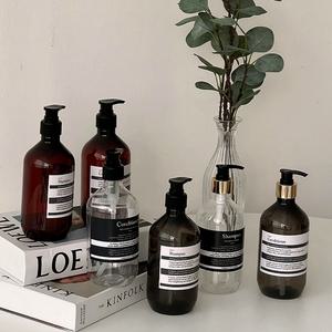 호텔 모텔 욕실디스펜서 샴푸 린스 바디워시 공병 리필용기 500ml