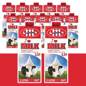 믈레코비타 멸균우유 1L 12팩 폴란드 카페 수입멸균우유