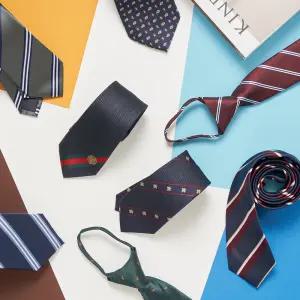 남자 자동넥타이 지퍼 수동 슬림