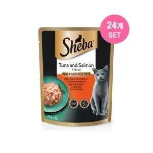 쉬바파우치 참치+연어 70g x 24개(1box)