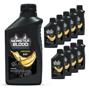 몬스터블러드 프리미엄 5W30 C3 C2 디젤 DPF 합성엔진오일 1리터x10개