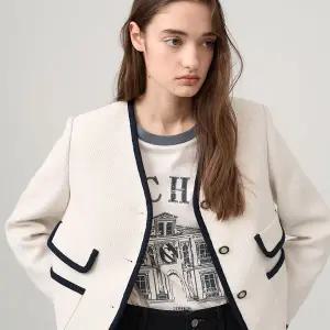 [온앤온](강남점)[정채연착용]브이넥 노카라 자켓 NEW5XJ281