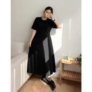 [공구우먼] [제작] 츠니미 플레어 롱 원피스 74423 빅사이즈 여성의류