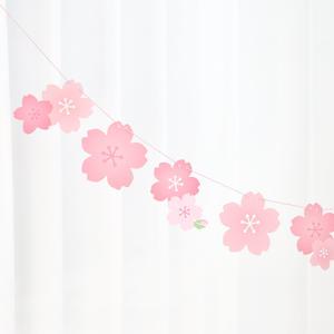 벚꽃 가랜드 (핑크) 생일 파티 소품 홈파티 피크닉 꾸미기 봄 꽃