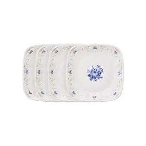 [롯데백화점]코렐 MSNY 블루밍블루 사각소접시 4P세트