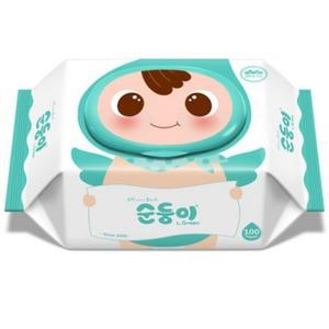 순둥이 오리지널 엘그린 아기물티슈 캡형 50평량 100매x 20팩
