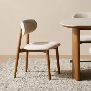 리바트 이니스 가죽/패브릭 식탁의자