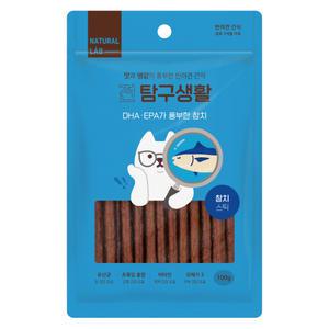 네츄럴랩 견탐구생활 참치 스틱 100g