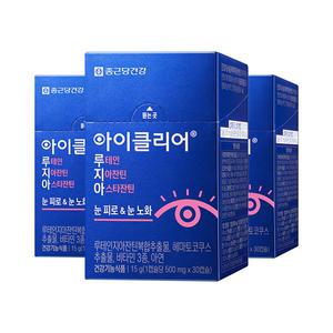 아이클리어 루테인지아잔틴 아스타잔틴 500mg, 30개입, 3개