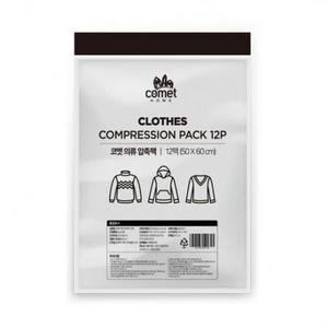 코멧 의류용 압축팩 50 x 60 cm 12개입 × 1개