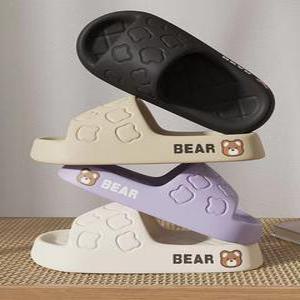 층간소음 사무실 미끄럼방지 거실 실내 여름 오래신어도 발편한 여성 곰돌이 슬리퍼 실내화