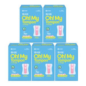 유한킴벌리 화이트 오마이 탐폰 레귤러 12p x 5팩
