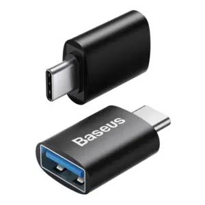 베이스어스 ZJJQ000001 블랙 OTG C타입 TO USB-A 3.1 10Gbps 변환젠더