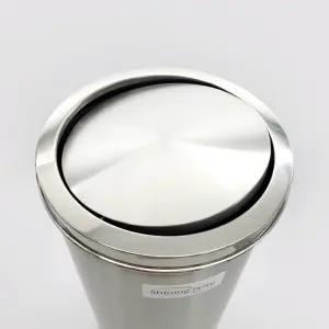 스텐 뱅뱅이 원형 휴지통 (샤틴) 30L (25x63cm) 사무실 화장실 매장