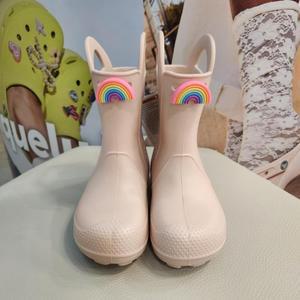 크록스 HC03 아동 핸들 잇 레인부츠 키즈 남여 키즈 주니어 어린이 장화 콰츠 연핑크