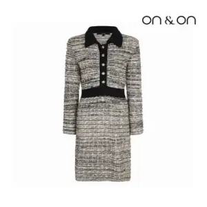 [온앤온][온앤온] 배색 카라 니트 원피스(JK2SO242)