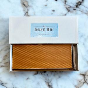 갈색 비즈왁스 시트 15장 1박스 (10X25) 캔들 밀랍 향초