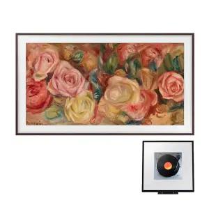 [삼성] 더프레임 TV KQ50LSD03-BWMF 플랫 브라운 베젤 뮤직 프레임 포함