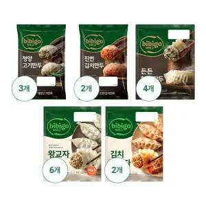 [롯데단독구성]만두 총 17봉세트(왕교자 6봉+김치왕교자 2봉+한섬만두 4봉+청